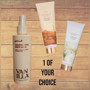 Victoria’s Secret Body Lotions 8oz or PINK Vanilla Body Milk Spray 8oz 🆕